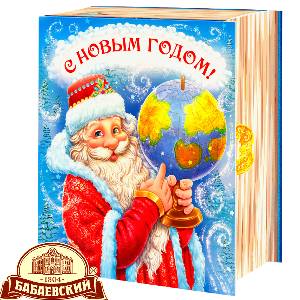 Детский новогодний подарок в картонной упаковке весом 800 грамм по цене 1234 руб в Великом Устюге
